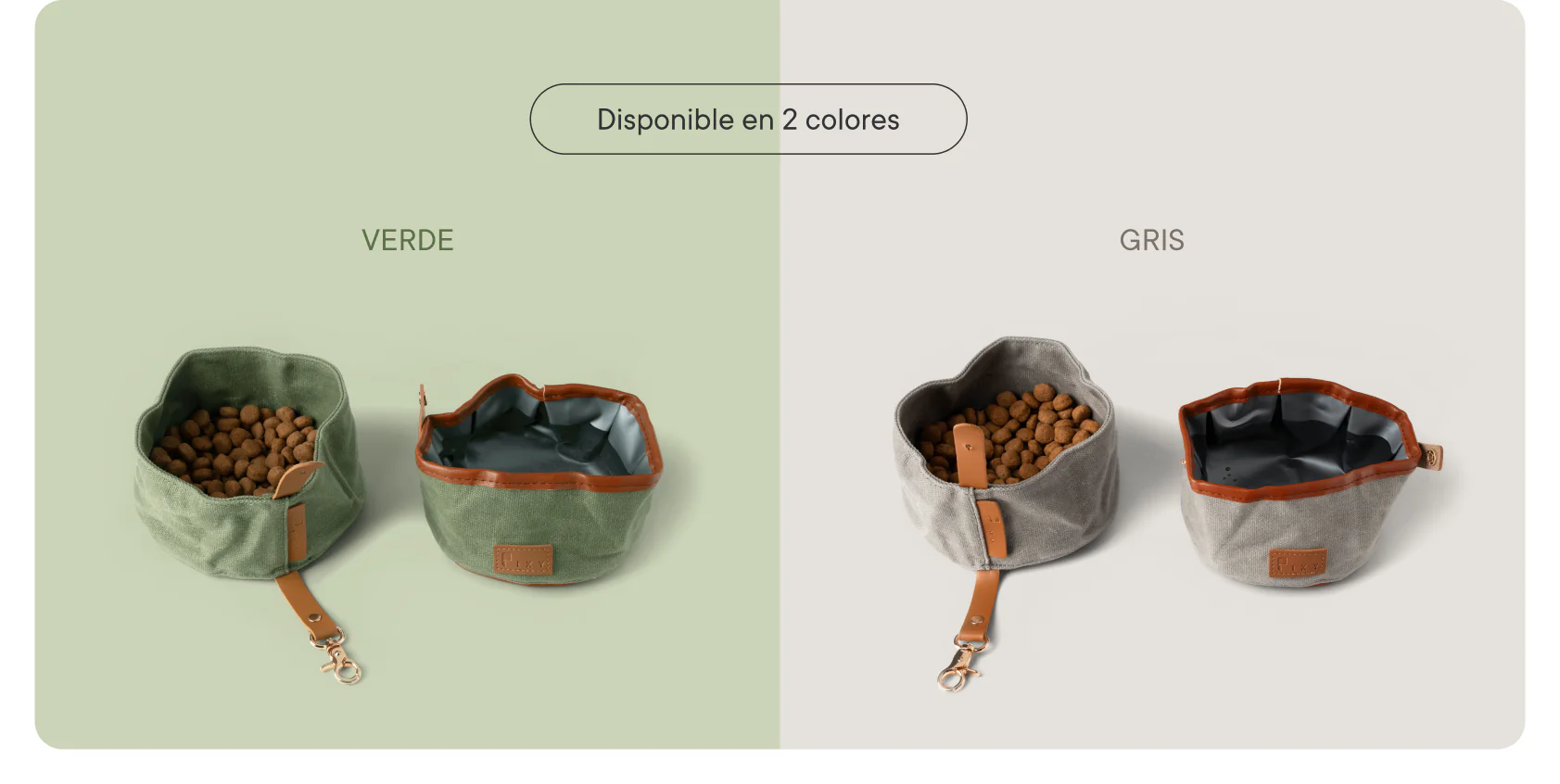 Apartado cuenco 2 Comedero plegable para perro