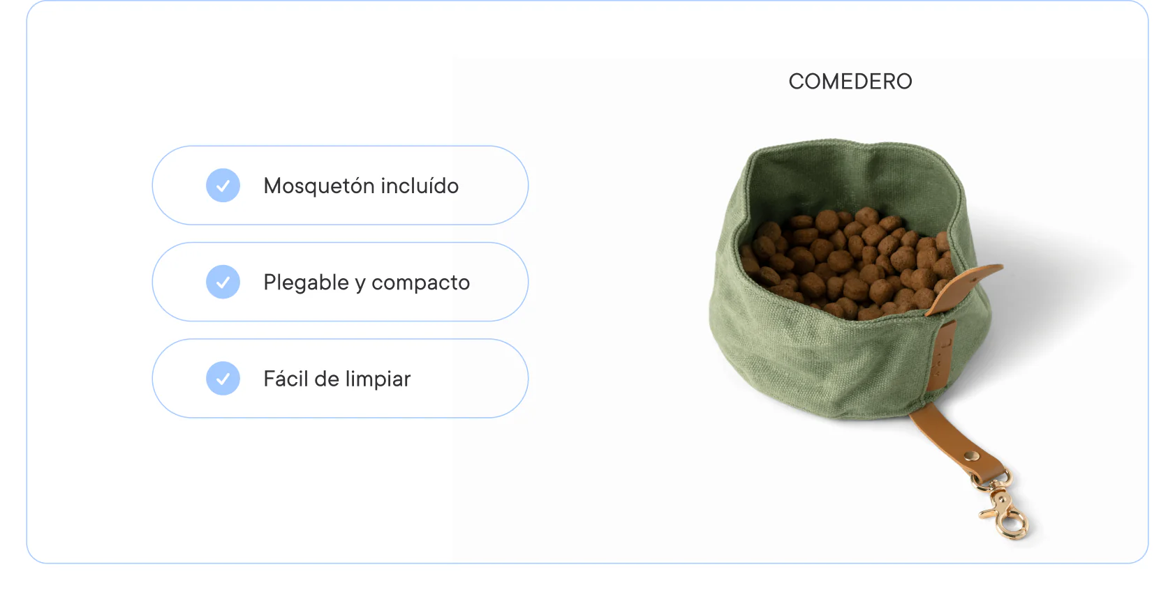 Apartado cuenco 4 Comedero plegable para perro